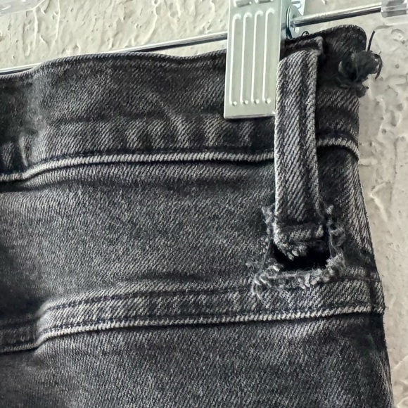 Agolde 90s Pinch Jeans Pant High Straight Black Denim Dark Classic Minimalist 25 - Picture 11 of 14